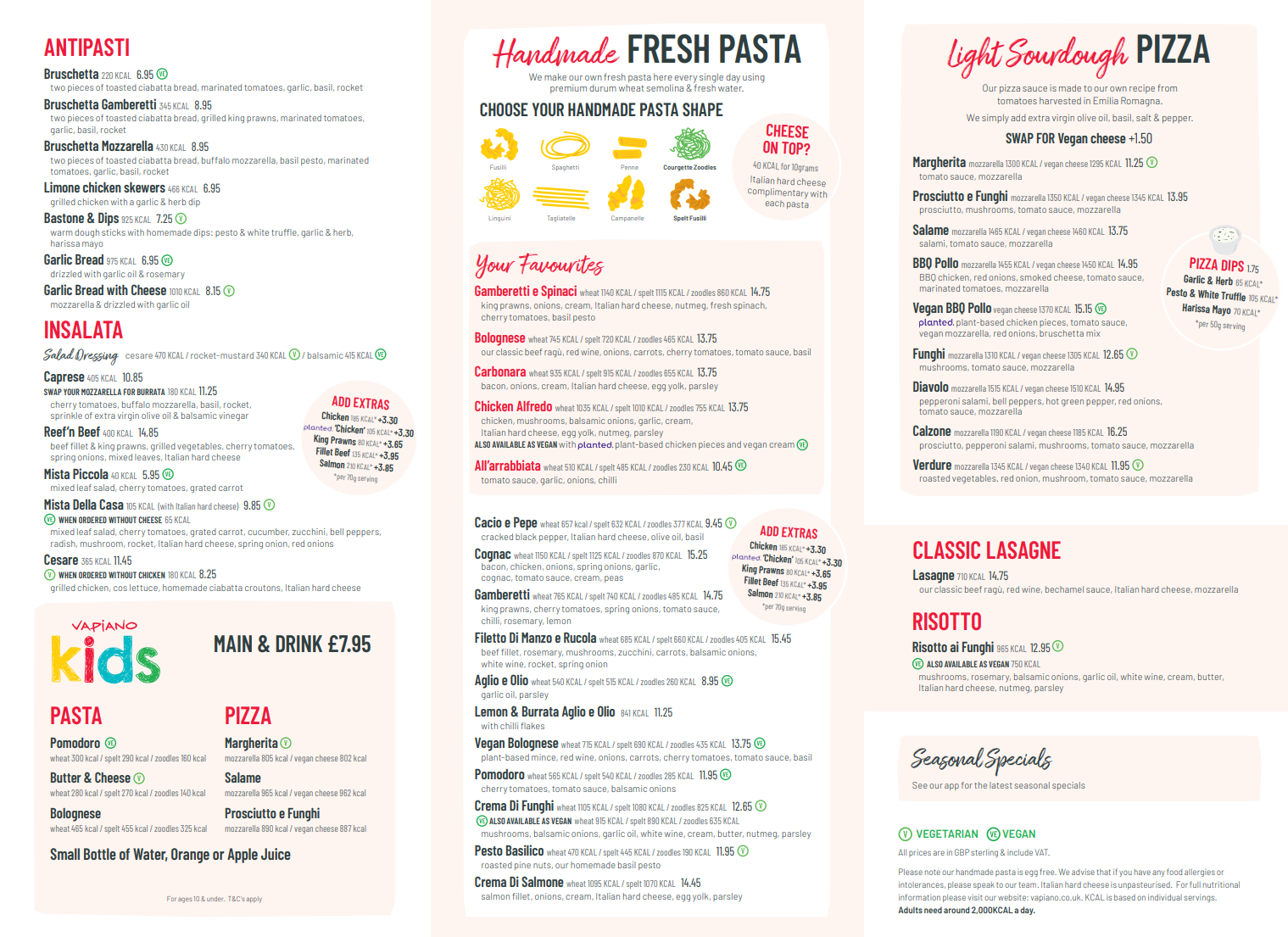 Vapiano Tottenham Court Road Italian & Pizza Restaurant