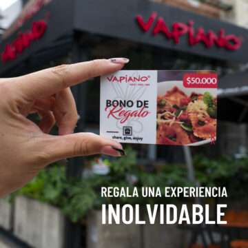 Tarjetas de Bono Regalo Vapiano